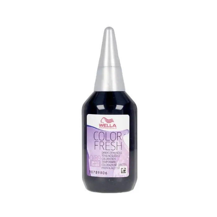 Jag Couture London NY Wella Color Fresh Semi-Permanent Silver Hair Color 75ml ammonia-free, vibrant silver shade.