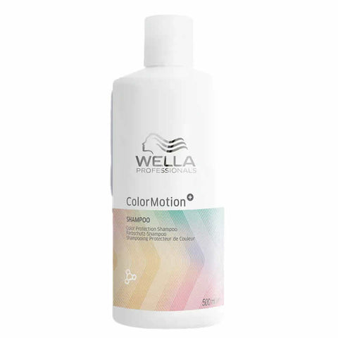 Jag Couture London New York Wella Color Motion+ Shampoo 250ml bottle with sleek packaging and vibrant label.
