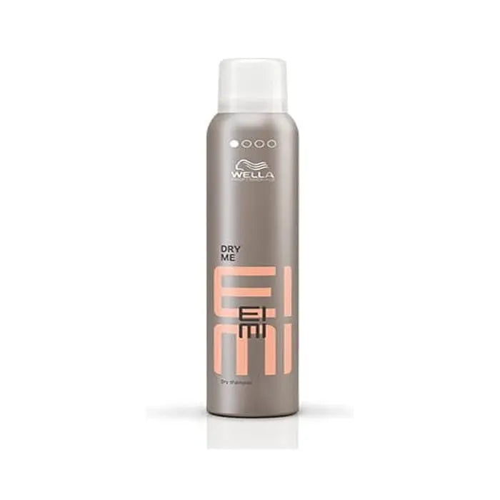 Wella Eimi Dry Me Dry Shampoo Spray in 180ml bottle, featuring a sleek design for fresh, oil-free hair refreshment.