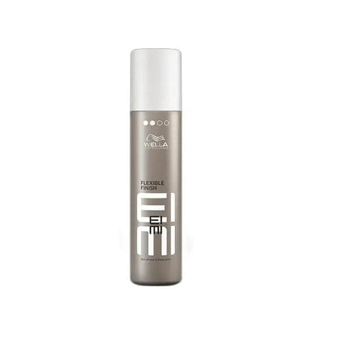 Wella Eimi Flexible Finish Level 2 hair spray in 250ml bottle, designed for flexible hold and styling.