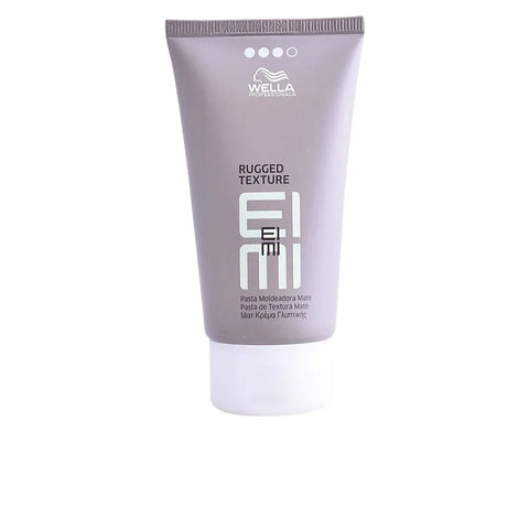 Wella Eimi Rugged Texture Matte Texturizing Paste 75ml jar with black and white packaging and product label, on a neutral background.