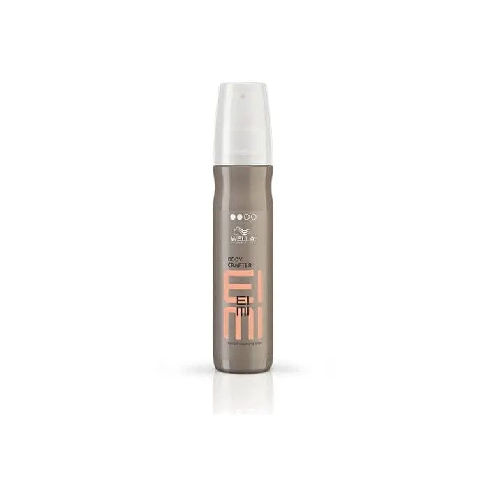 Wella Eimi Volume Body Crafter Spray in 150ml bottle, adds lift and body to hair, displayed with a sleek bottle and spray nozzle.