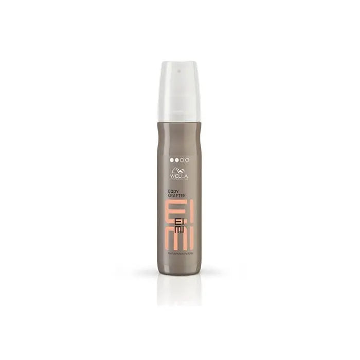 Wella Eimi Volume Body Crafter Spray 150ml bottle with spray nozzle, displayed against a neutral background.