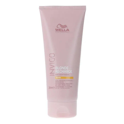Wella Invigo Blonde Recharge Color Refreshing Conditioner Warm 200ml bottle, ideal for blonde hair care from Jag Couture London New York