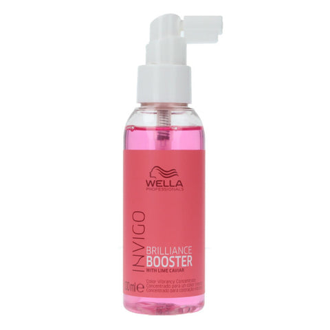 Wella Invigo Color Brilliance Booster Color Concentrate 100ml in a sleek bottle, designed to enhance and protect vibrant hair color.