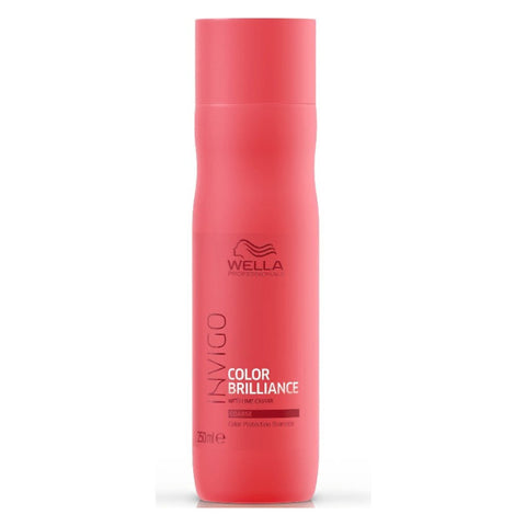 Wella Invigo Color Brilliance Shampoo for coarse hair, 250ml bottle, blonde and color-treated hair care by Jag Couture London New York
