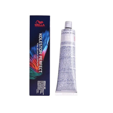 Wella Koleston Perfect Me+ 0/44 Special Mix hair color in 60ml bottle, displayed with vibrant shade and branding details.