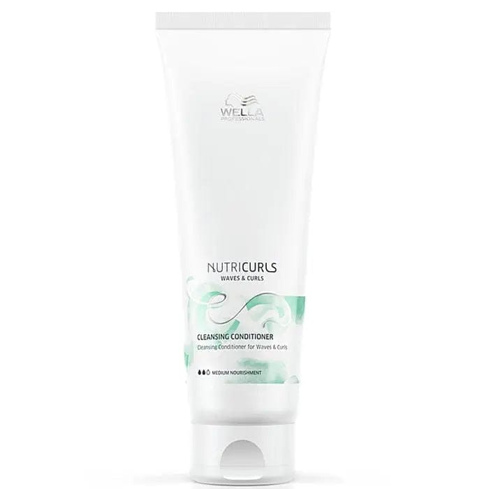 Wella Nutricurls Cleansing Conditioner in 250ml bottle, designed for nourishing and gentle hair cleansing by Jag Couture London New York