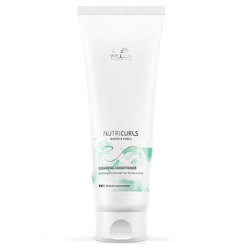 Wella Nutricurls Cleansing Conditioner in 250ml bottle, designed for nourishing and gentle hair cleansing by Jag Couture London New York
