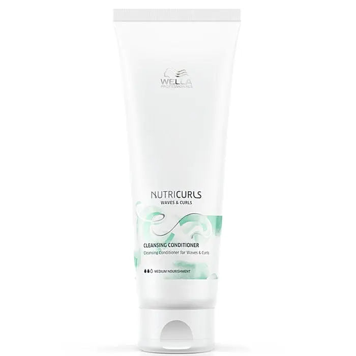 Jag Couture London New York Wella Nutriculrs cleansing conditioner 250ml bottle with sleek packaging and product label.