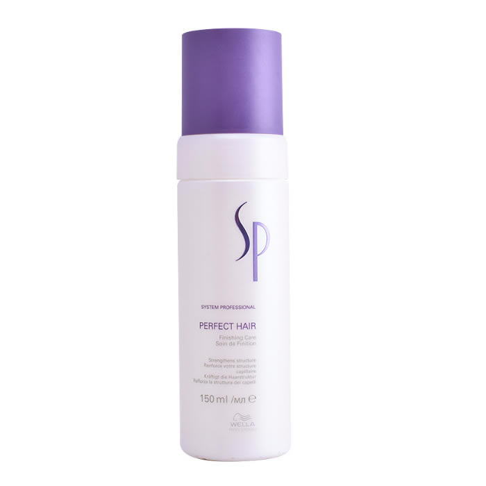 Wella SP Perfect Hair treatment in a 150ml bottle, displayed with branding from Jag Couture London New York.