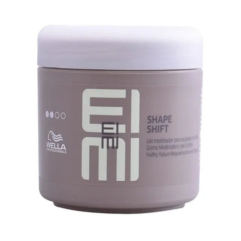 Wella Dry Shape Shift texturizing gel with shine in 150ml jar, styled hair with a glossy finish, by Jag Couture London New York.