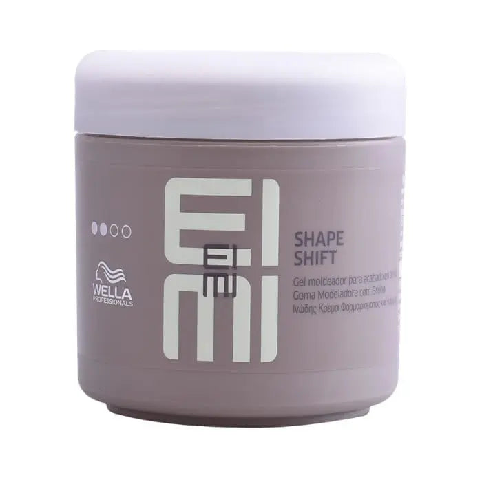 Wella Dry Shape Shif texturizing gel with shine in 150ml jar, styled hair with a natural, textured look, by Jag Couture London New York.