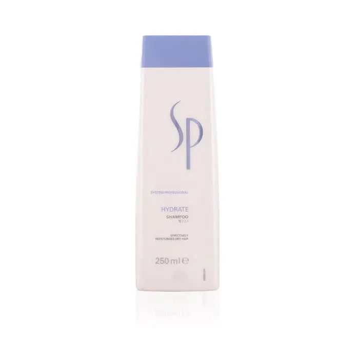 Wella System Professional Hydrate Shampoo 1000ml in a clear bottle, designed for moisturizing hair, by Jag Couture London New York.