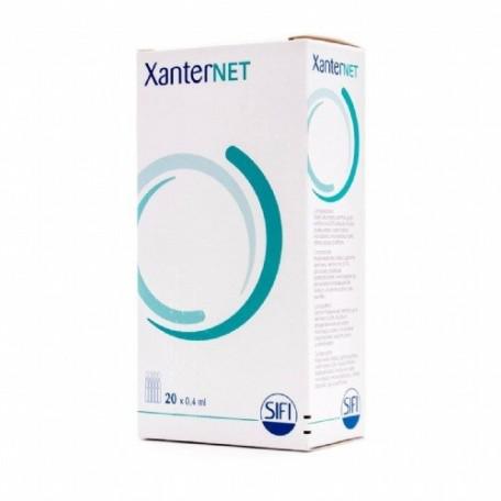 Xanternet Gel Oftalmológico by Sifi in 20 monodosis of 0.4ml each, eye gel for hydration and relief, branded by Jag Couture London New York