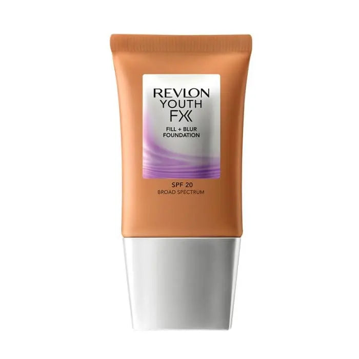 Jag Couture London Youth FX Fill + Blur Foundation in shade 405 Almond with SPF 20, 30ml bottle, smooth, natural finish.