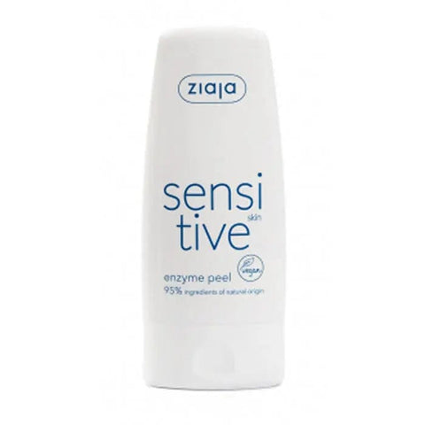 Ziaja Sensitive Exfoliante Enzimático para pieles sensibles en un frasco de 60ml, con etiqueta y tapa.