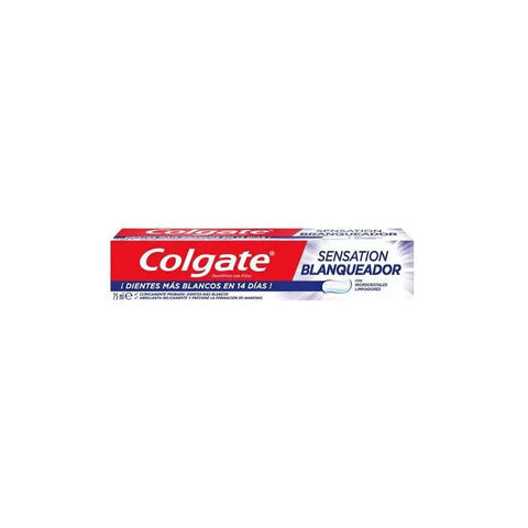 Jag Couture London-New York Dent Colgate B Blanqueador 75 whitening product in a sleek packaging.
