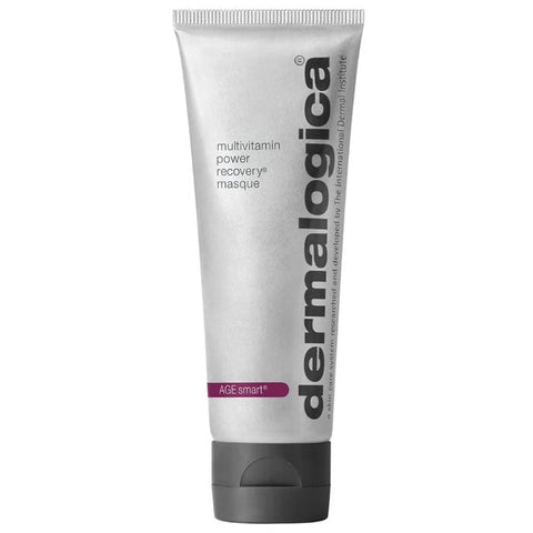 Dermalogica Multivitamin Power Recovery Masque in 75ml jar, shown with vibrant packaging and product label.