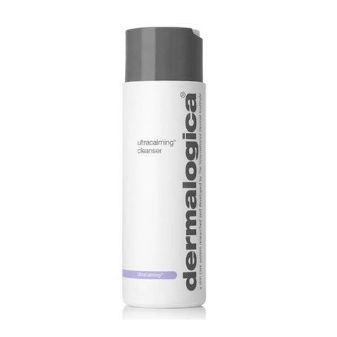 Jag Couture London New York Dermalogica Ultracalming Cleanser 250ml bottle, gentle skincare product for sensitive skin.