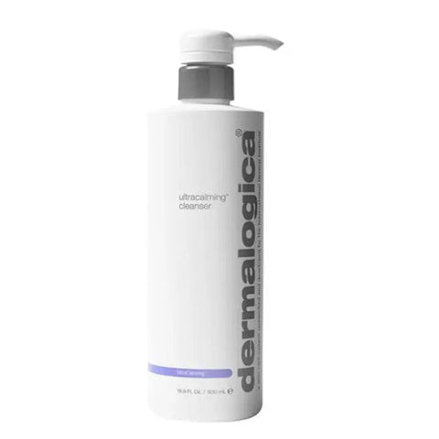 Dermalogica Ultracalming Cleanser 500ml bottle with pump dispenser, designed for sensitive skin, branded by Jag Couture London - New York