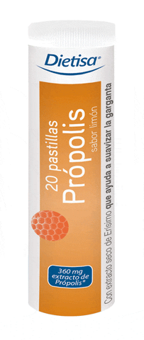 Jag Couture London - New York Dietisa Pastillas Propolis, 20 soothing propolis lozenges for throat health in a box.