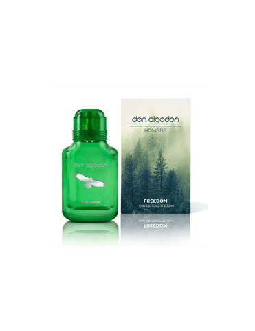 Jag Couture London-New York Don Algodón D Algodon Man Freedom 30ml perfume bottle with white cap and sleek design.