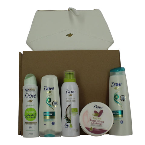 Jag Couture London - New York Dove Go Fresh Crema Suavizante 1un Balsamo 1u Espuma De Coco 1u Crema Corporal Petalos 1u Champu 1u