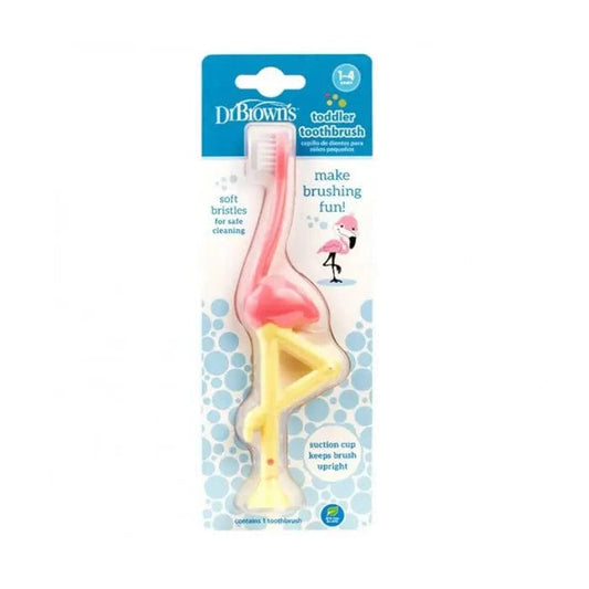 Jag Couture London - New York Dr. Brown's Toothbrush 1-4 Years Flamingo