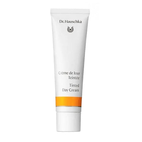 Dr. Hauschka Tinted Day Cream in 30ml jar, featuring natural tinted moisturizer from Jag Couture London and New York.