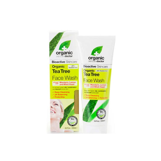 Jag Couture London - New York Dr Organic Tea Tree Face Wash 200ml