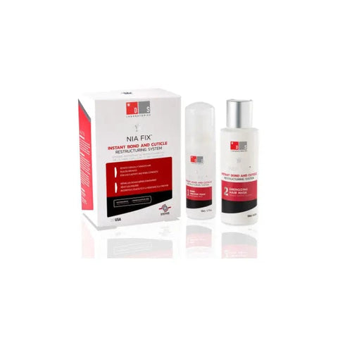 Ds Nia Fix Restructuring System by Jag Couture London, 150ml bottle, showcasing the hair treatment product with sleek packaging.