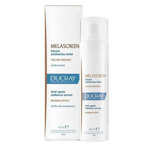 Jag Couture London New York Ducray Melascreen Anti-spot Serum 40ml bottle with sleek packaging and clear product label.