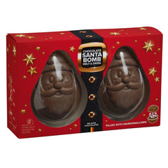 Jag Couture London - New York Duo Santa milk chocolate bomb with mini marshmallows in gift box - VAT FREE