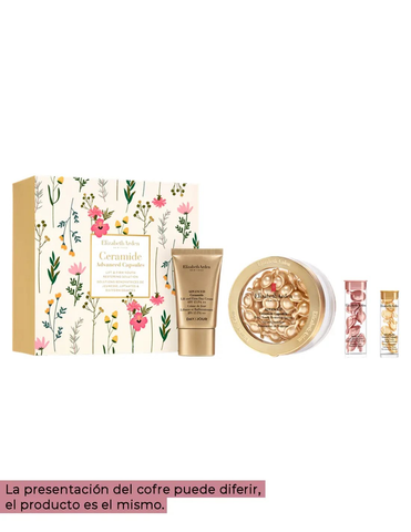 Elizabeth Arden Ceradvanced 60 Capsule Set featuring skincare capsules for anti-aging and skin renewal by Jag Couture London.