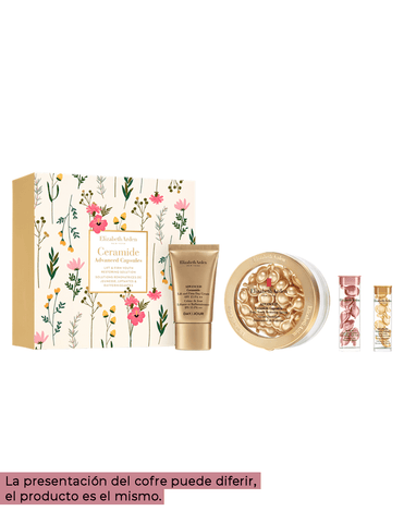 Elizabeth Arden Ceradvanced 60 Capsule Set by Jag Couture London New York, featuring skincare capsules in a sleek package.