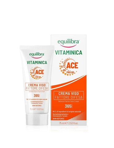Jag Couture London Equilibra Vit Face Defen Factor cream in 75ml jar, designed for facial skincare and protection.