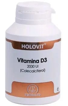 Equisalud Holovit Vitamin D3 2000 IU supplement bottle by Jag Couture London - New York, showing label and cap.