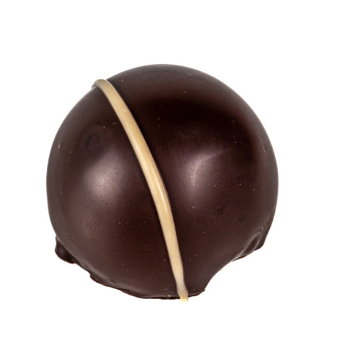 Espresso Martini crème fraîche in dark chocolate by Jag Couture London, 14g, with dark chocolate coating and elegant packaging.