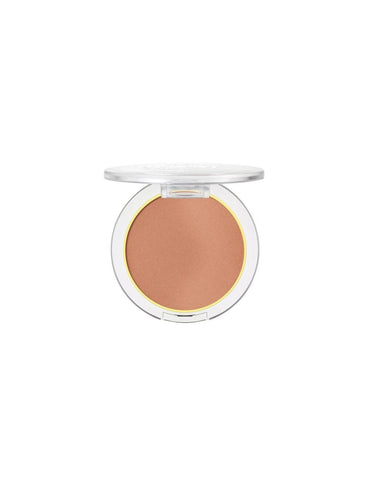 Essence Cosmetics Blush Crush! Caramel Latte blush from Jag Couture London, showing the 5g compact with warm matte caramel shade.
