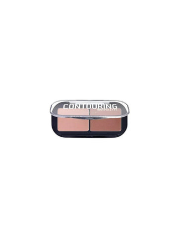 Contouring palette duo by Essence Cosmetics from Jag Couture London New York with 10 shades for lighter skin tones, 7g.