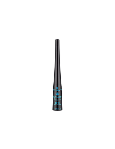 Jag Couture London long-lasting Essence Cosmetics liquid eyeliner with precise dip applicator for bold eye definition.