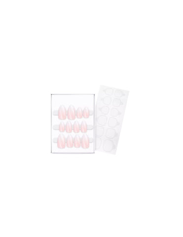 French Manicure Click-On Nails by Essence Cosmetics, Babyboomer style, 12 artificial nails, from Jag Couture London New York.