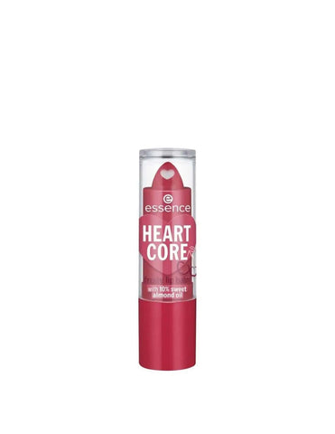 Jag Couture London Essence Cosmetics Heart Core Fruity Lip Balm 01-Crazy Cherry 3g, showing the product in a small tube with cherry flavor.