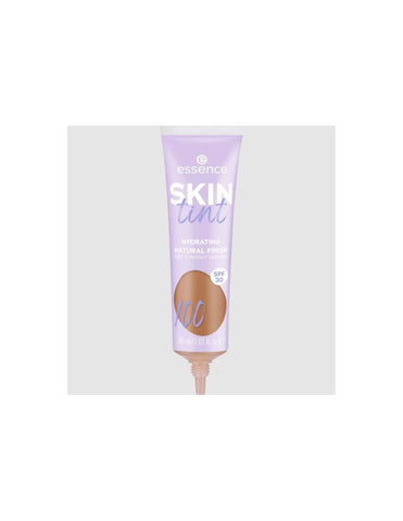 Jag Couture London Essence Cosmetics Skin Tint moisturizer with color and SPF30 in a 30ml tube, featuring a smooth, hydrating cream texture.