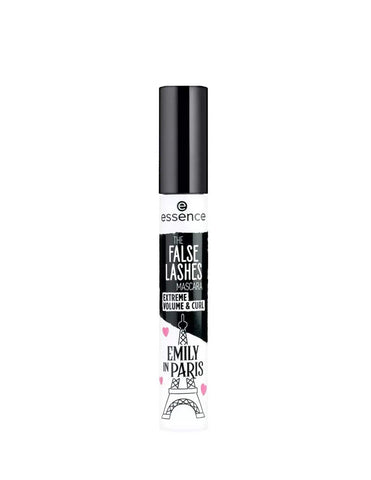 Jag Couture London Essence Cosmetics False Lashes Mascara for extreme volume and curl, 10ml bottle with a sleek black design.