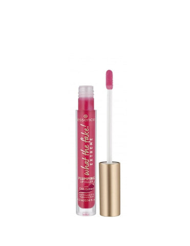 Jag Couture London Essence Cosmetics What The Fake! Lip Volumizer gloss in 4.2ml, featuring shiny, plumping lipstick on a sleek tube.