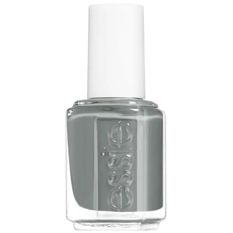 Essie Nail Color 608 Serene Slate nail polish in 13.5ml bottle, featuring a sleek, muted slate gray shade with a glossy finish.