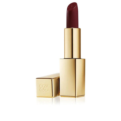 Estée Lauder Pure Color Vyn Noir lipstick in black, shown in sleek packaging, from Jag Couture London New York collection.