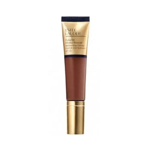 Estee Lauder Futurist Hydra Rescue SPF 45 Rich Amber 35ml face cream in a sleek jar, showcasing its rich texture and packaging.